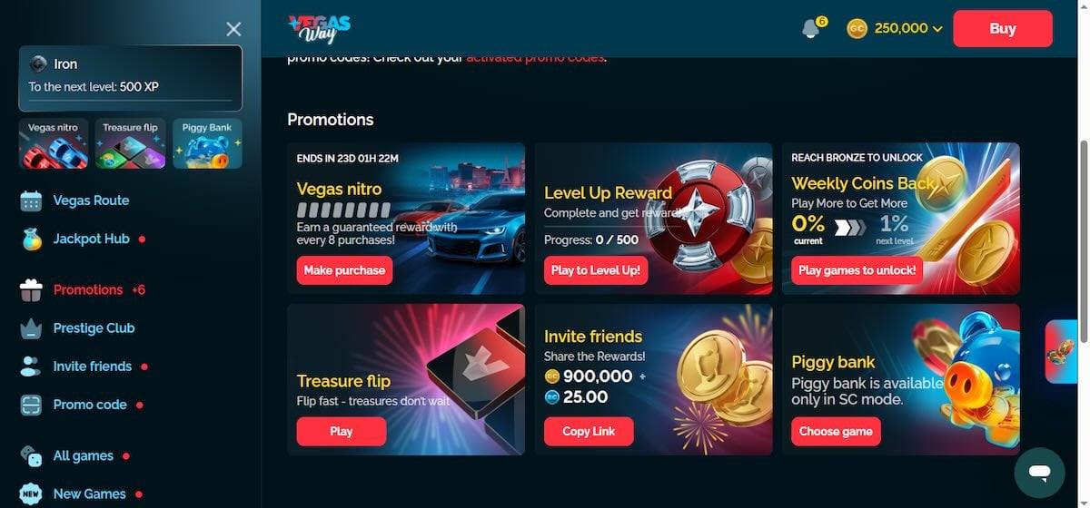 Vegas Way promotions