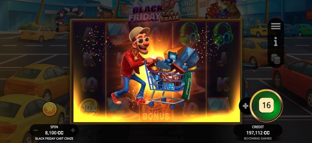 Black Friday Cart Craze bonus feature