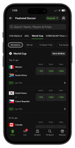 DraftKings World Cup bets