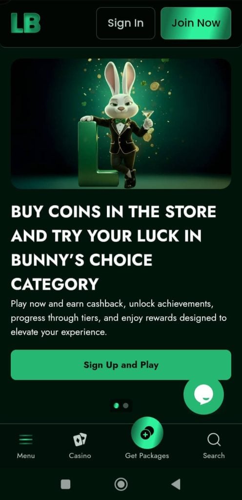Lucky Bunny Homepage