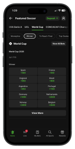 World Cup Winner odds DK