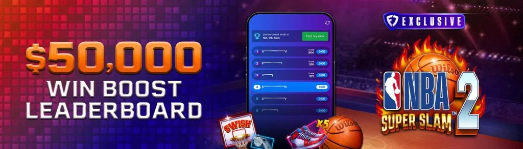 FanDuel NBA 2 Super Slam Leaderboard banner