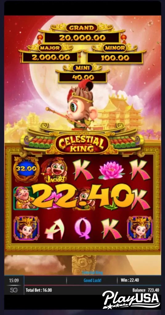 Big win moment on Celestial King