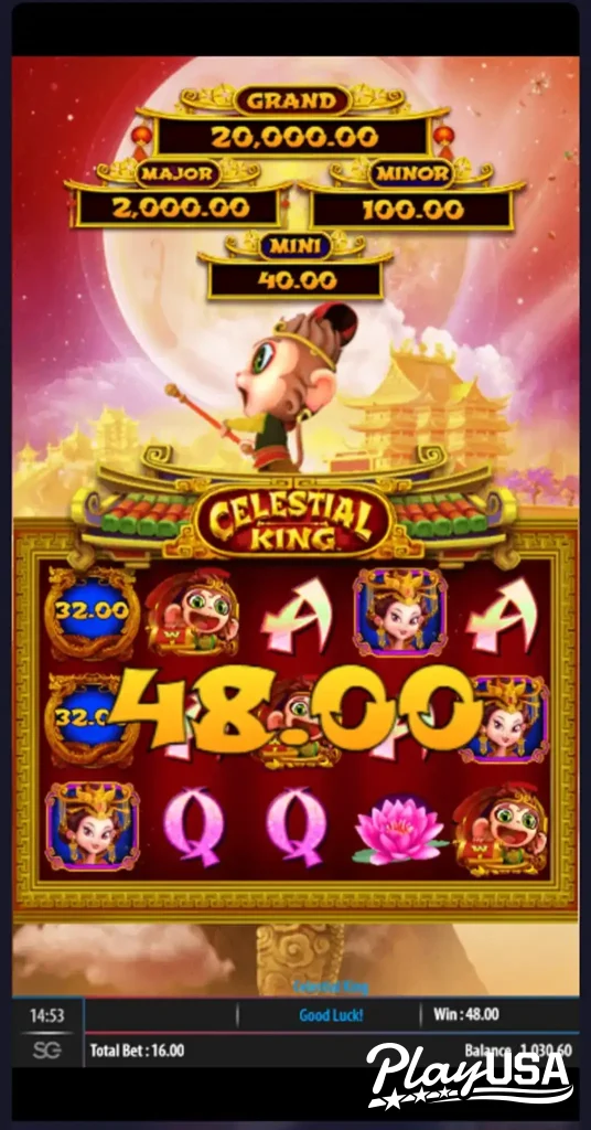Winning spin on Celestial King