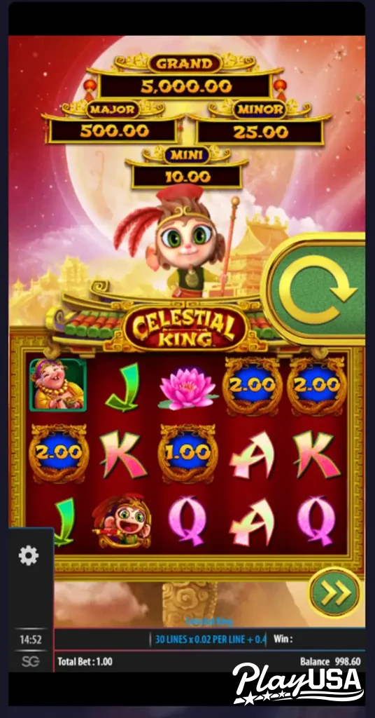 Losing spin result on Celestial King