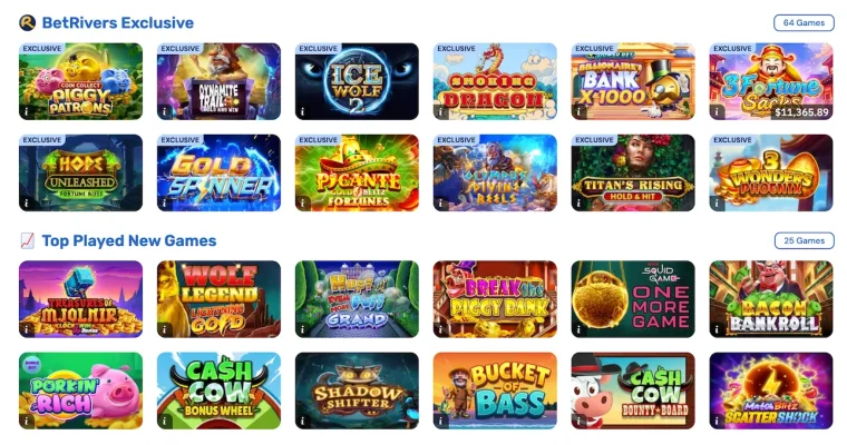 What's new at BetRivers slot games