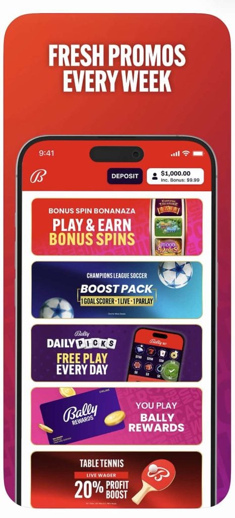 Bally Casino recurring promos
