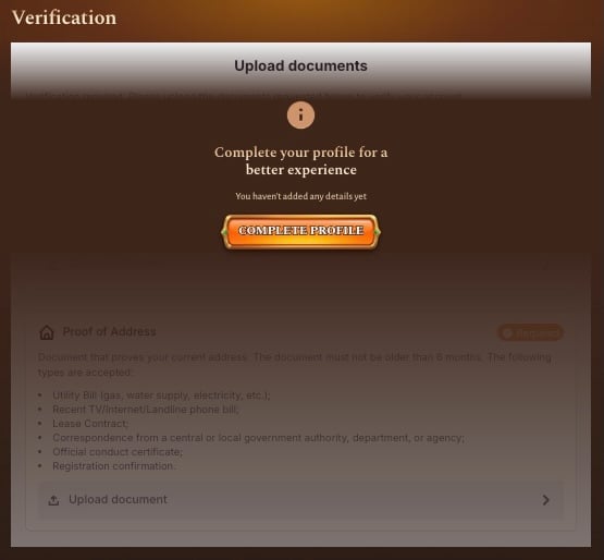 Dorados verification window