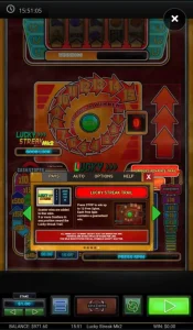 Lucky Streak MK2 Slot Paytable