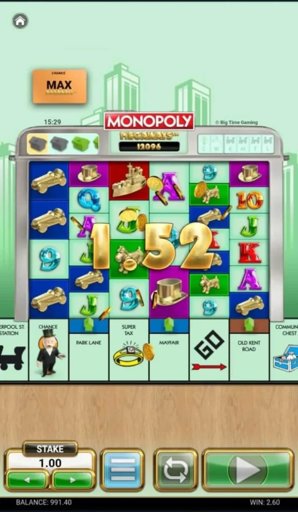 Monopoly Megaways Slot Win