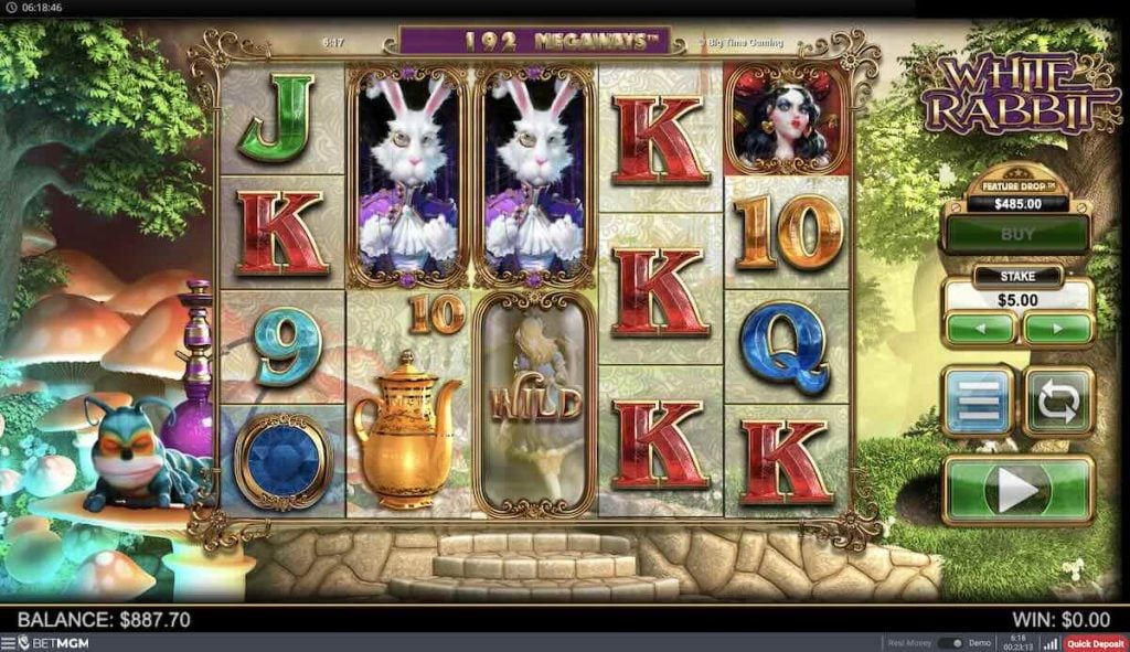 White Rabbit Megaways slot reel setup
