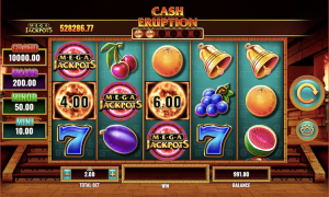 Fruits, Bells and Mega Jackpots Symbols Featured in Cash Eruption Online Slot Game