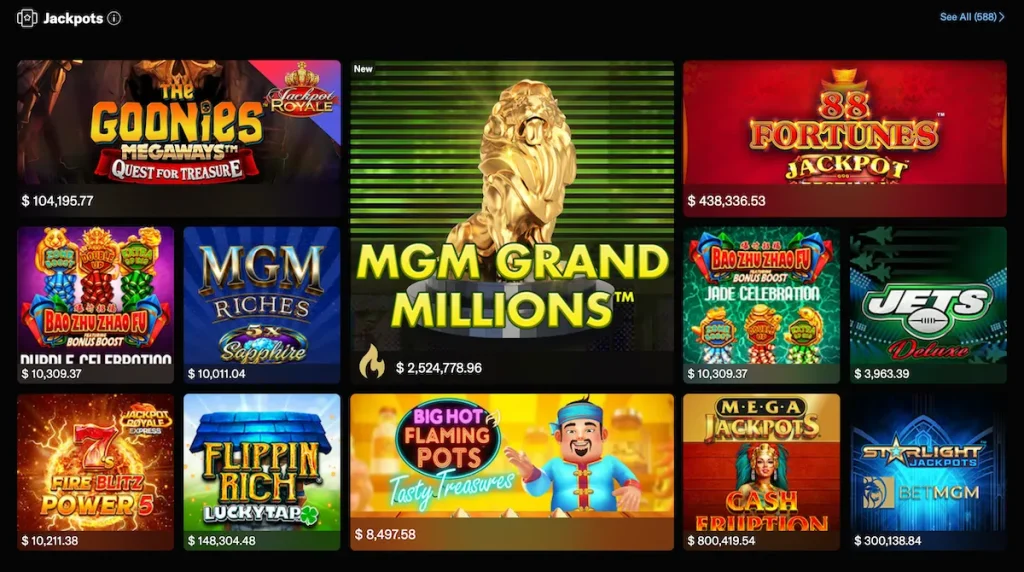 Jackpot slots at online casino
