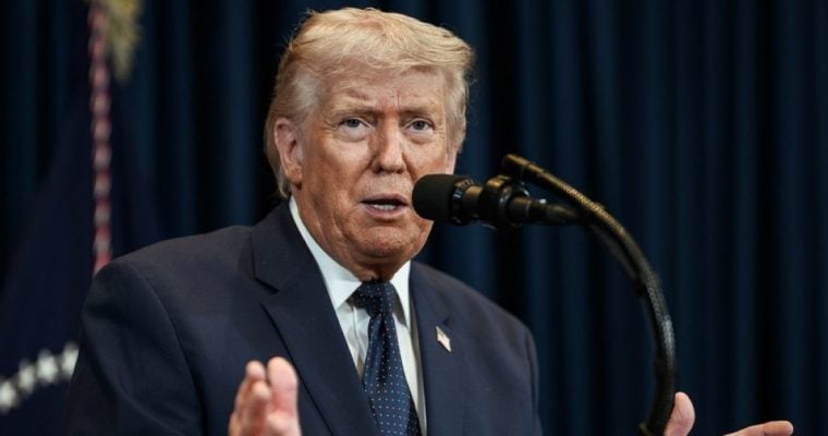 President Trump says he supports the CFTC in its ongoing dispute with states over prediction market regulation.