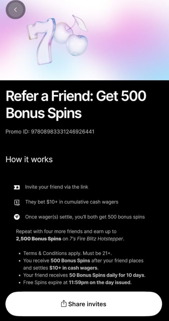 Fanatics refer a friend bonus