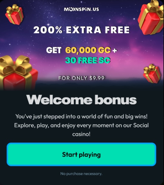 Moonspin first purchase bonus