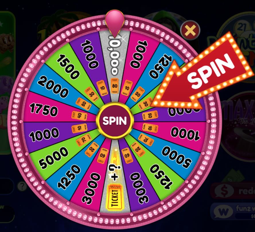 Funzpoints funzwheel to spin