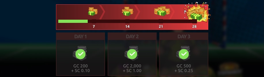 Daily bonus streak in progress. icon