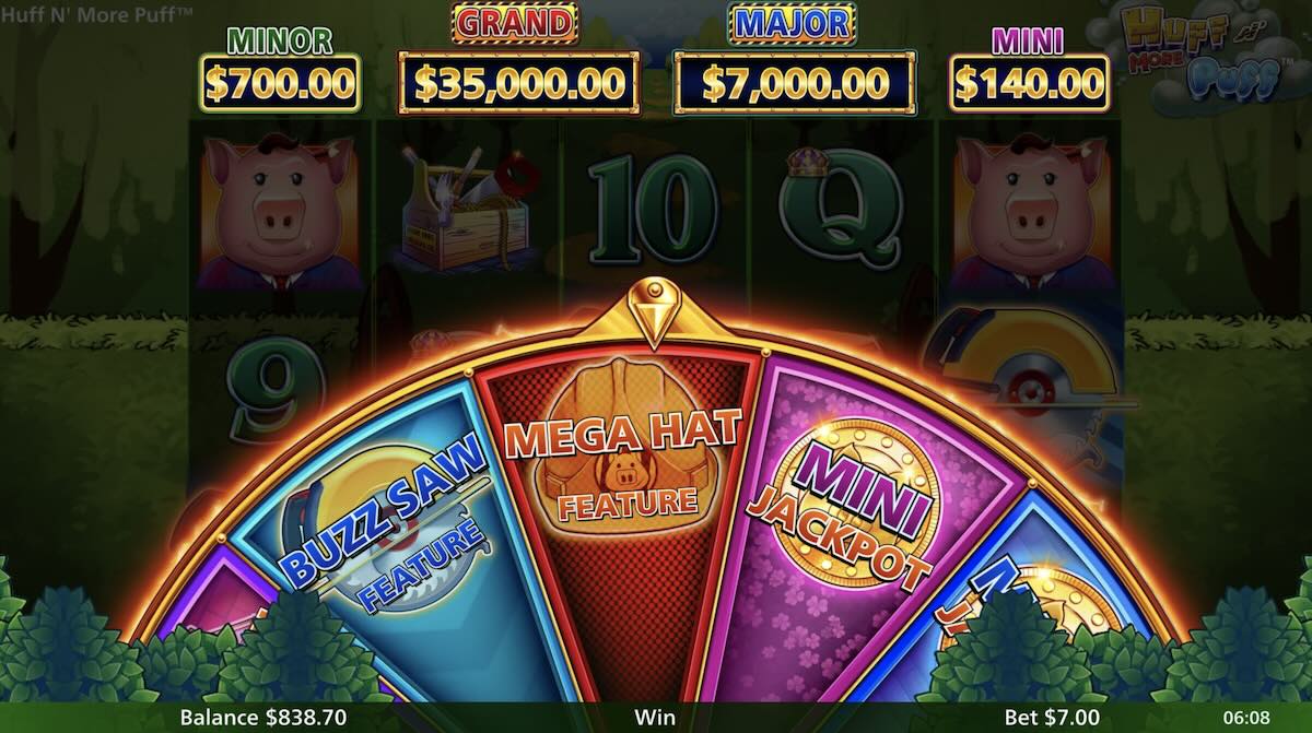 Huff N More Puff jackpots