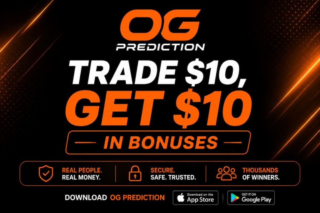 OG prediction app $10 sign-up bonus