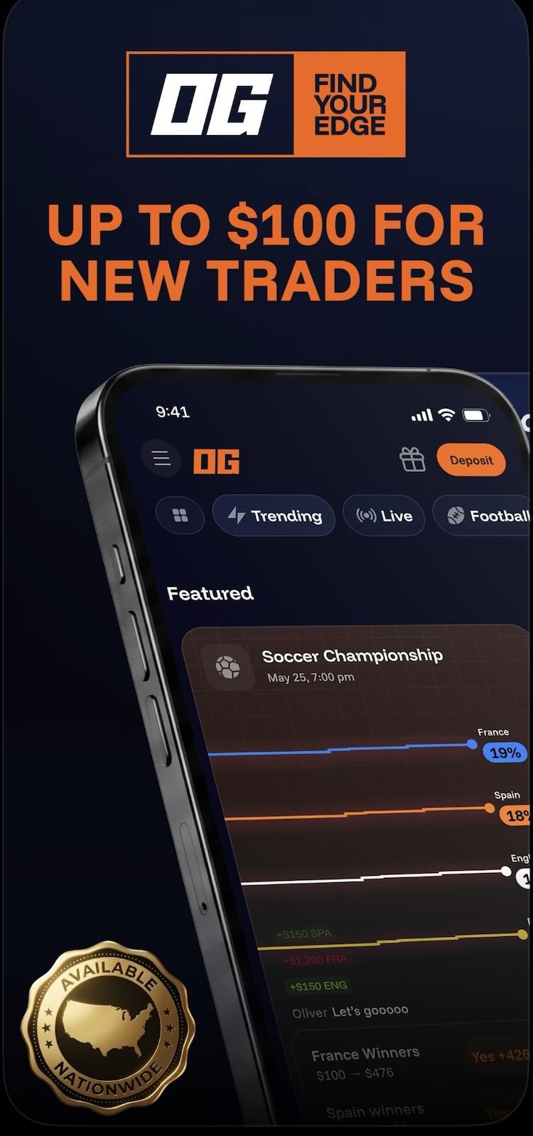 OG prediction bonus $100
