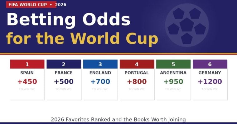2026 World Cup Favorites Ranked By Tier, Betting Odds & Best Sportsbooks PUSA Image