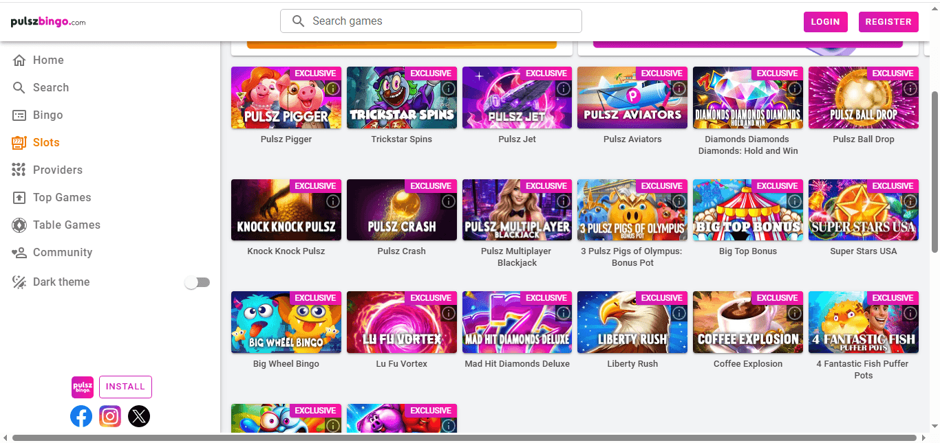 Pulsz Bingo Exclusives