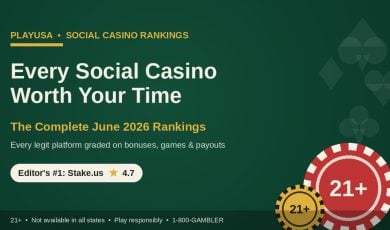 Banner for social casinos worth the user's time in June 2026