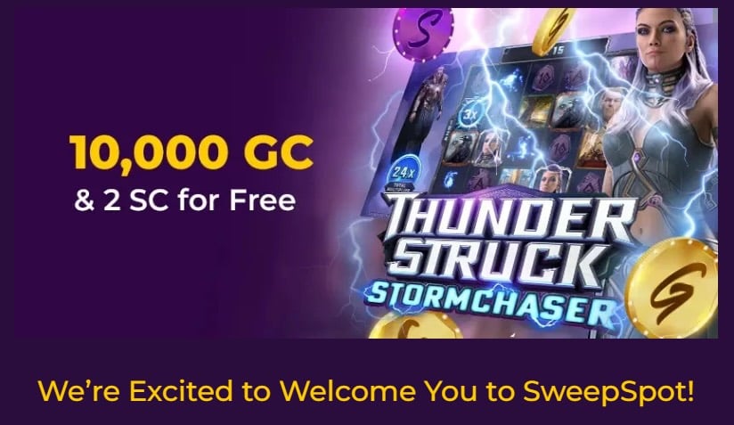 SweepSlot Sign Up Bonus