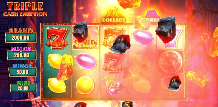 Triple Cash eruption bonus triggered