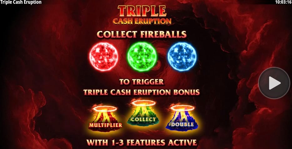 Triple Cash Eruption rules