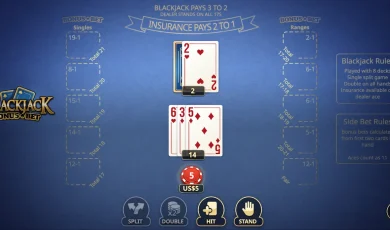 Blackjack Bonus Bet Game at Golden Nugget