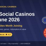 Banner for PlayUSA's best social casino list in June 2026
