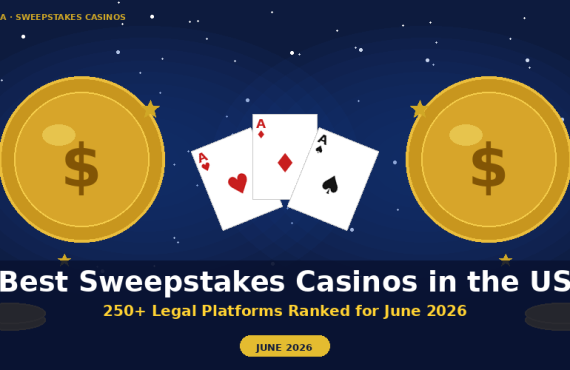 Best Sweepstakes Casinos in the US (June 2026): Top-Rated Platforms Reviewed