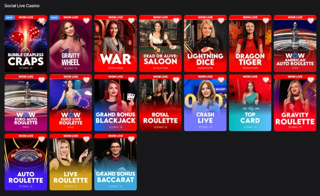 Wow Vegas Live Leader Update