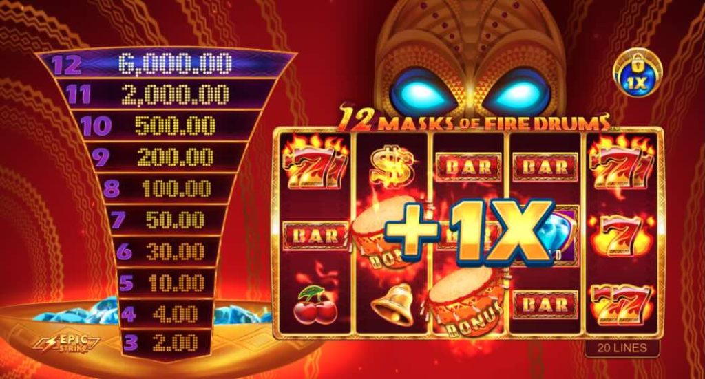 12 Masks slot multiplier
