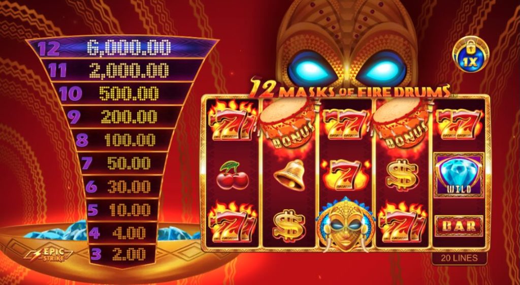 12 Masks slot base game