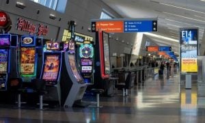 Traveler wins $3.3M jackpot at airport in Las Vegas.