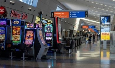 Traveler wins $3.3M jackpot at airport in Las Vegas.