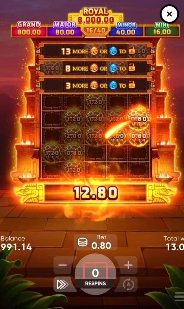 Aztec Fire slot bonus win