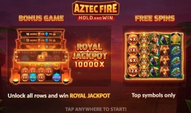 Aztec Fire slot featured image