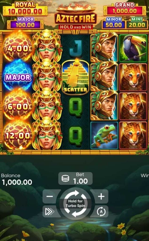 Aztec Fire slot base game