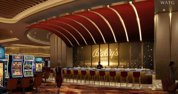 WATG Rendering of Casino Bar Within Slot Gaming Area at Future Completed Bally's Chicago