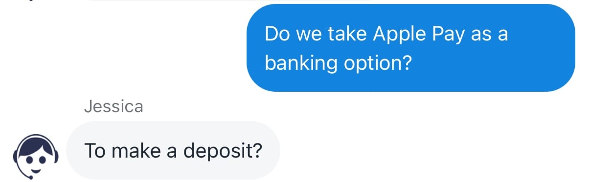 Asked live chat support a question.  icon
