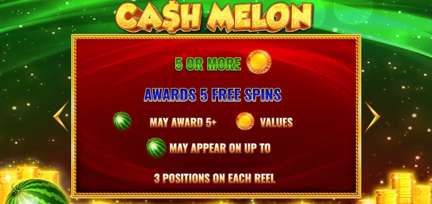 Cash Melon slot machine rules