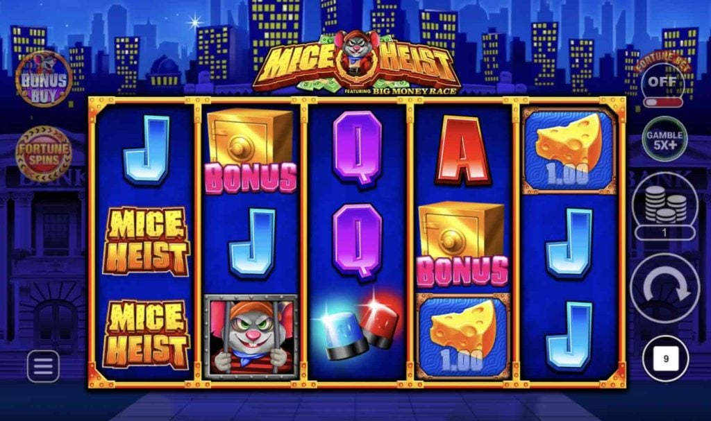 Mice Heist slot game base game