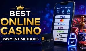 Phone showing best online casino banking options