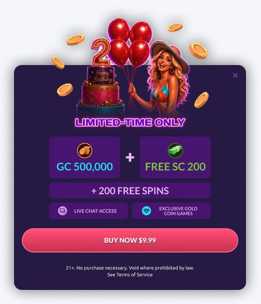 Playfame birthday bonus