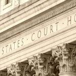 Ivory Exterior with Decorative Collumns of Courthouse in NYC