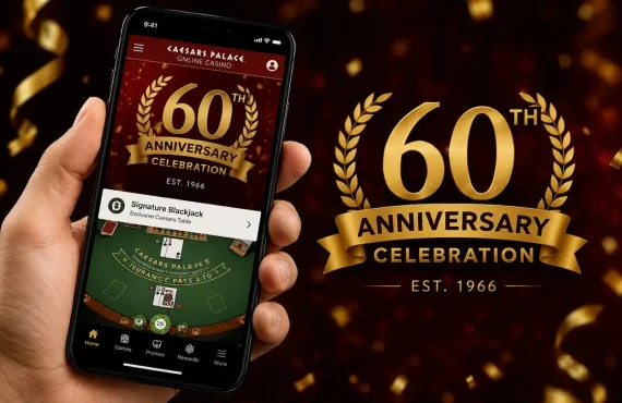 What's New at Caesars Casino: 60th Anniversary Sweepstakes & New Games